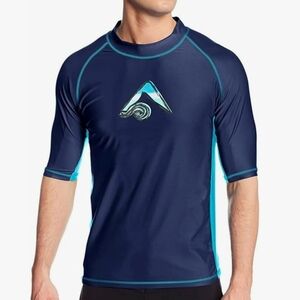 Mens kanu surf rashguard swim top tshirt